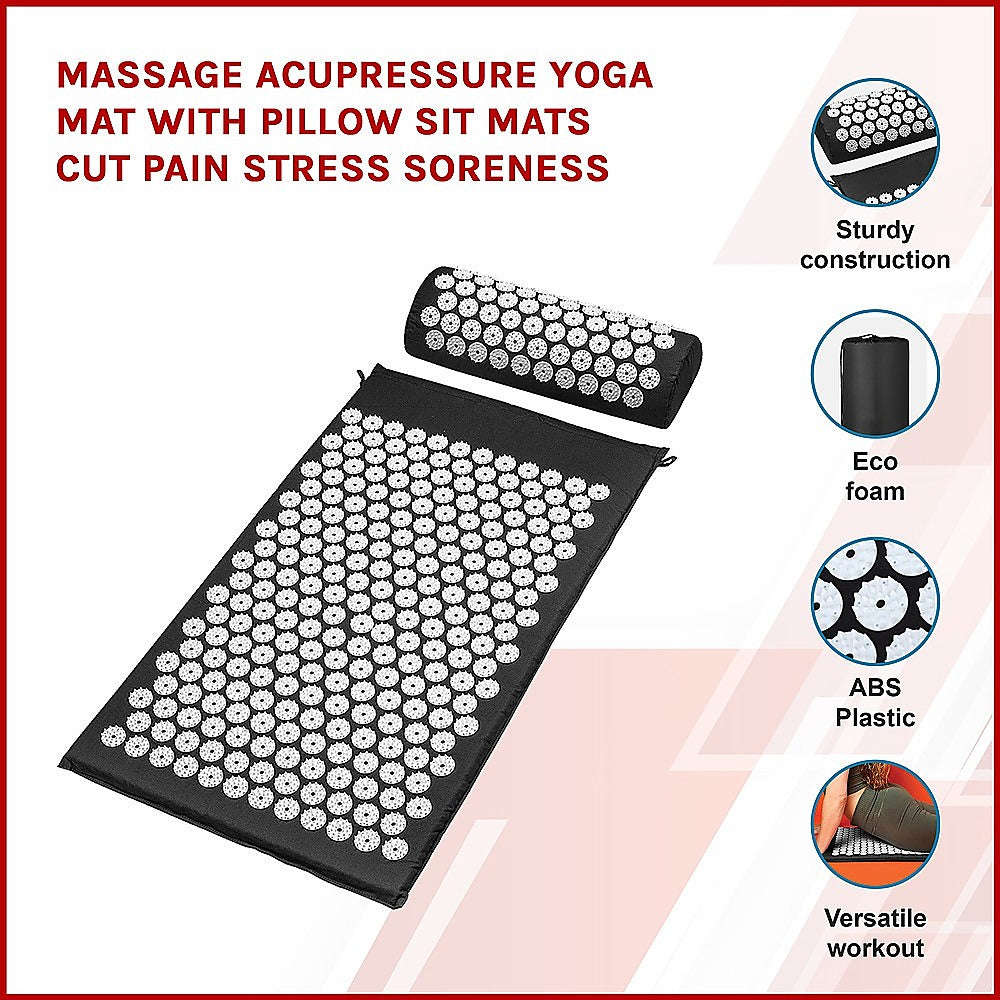 Acupressure Yoga Mat With Pillow